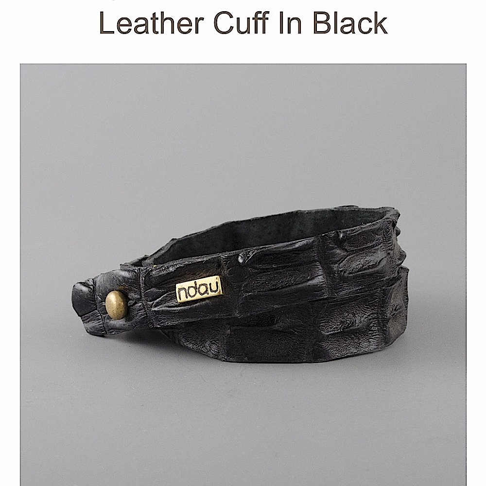 Black Leather Cuff